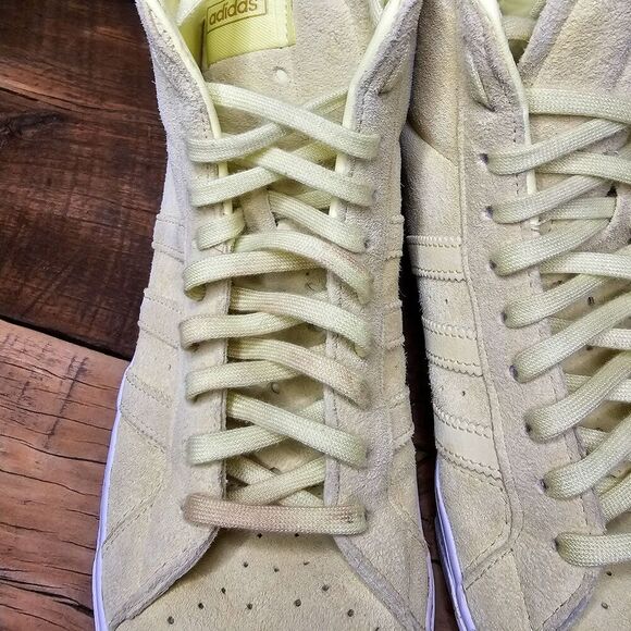 Adidas Basket Prof! Yellow Leather Suede High-Tops Women's Size 8 1/2 - Picture 10 of 16